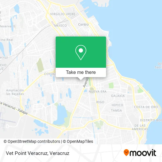 Vet Point Veracruz map