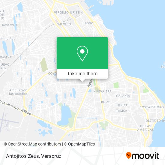 Mapa de Antojitos Zeus