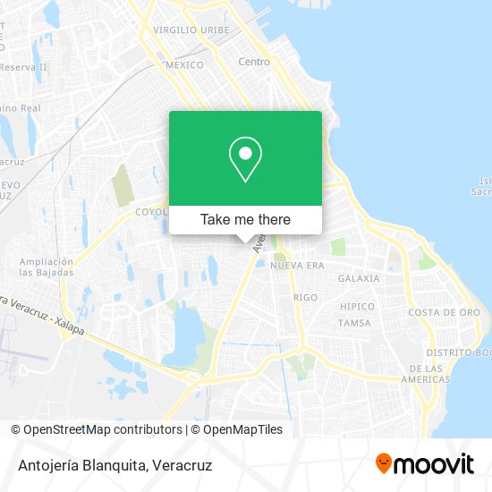 Mapa de Antojería Blanquita