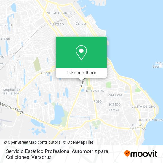 Servicio Estético Profesional Automotriz para Coliciones map