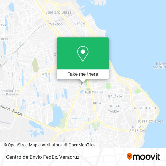 Mapa de Centro de Envío FedEx