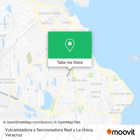 Mapa de Vulcanizadora y Seccionadora Real y La Única