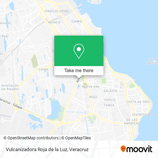 Vulcanizadora Roja de la Luz map