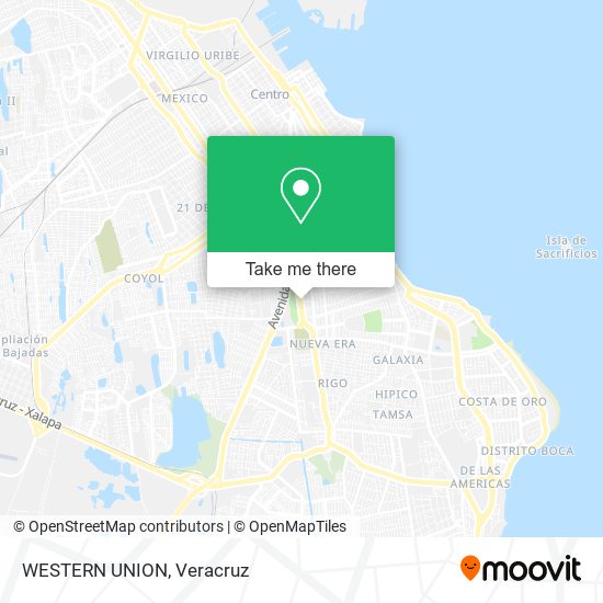 Mapa de WESTERN UNION