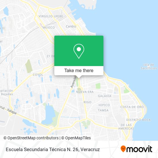 Escuela Secundaria Técnica N. 26 map