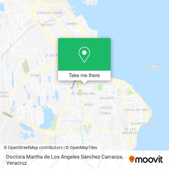 Doctora Martha de Los Angeles Sánchez Carranza map