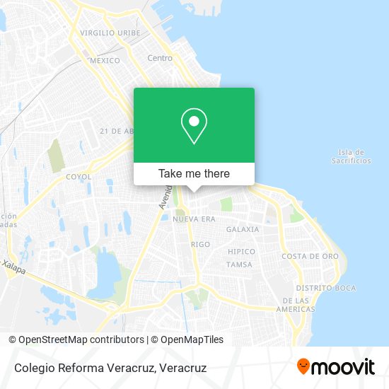 Colegio Reforma Veracruz map