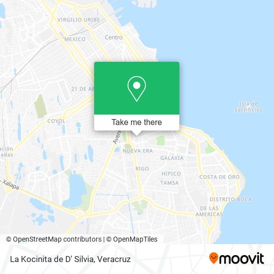 La Kocinita de D' Silvia map