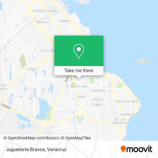 Mapa de Juguetería Bravos