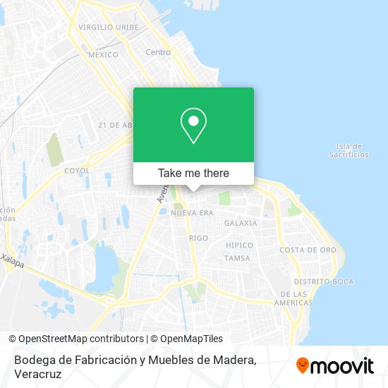 Bodega de Fabricación y Muebles de Madera map
