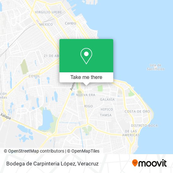 Mapa de Bodega de Carpinteria López