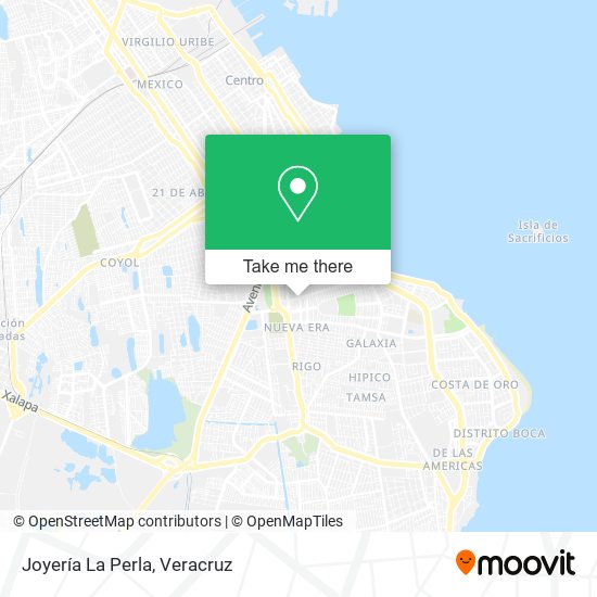 Mapa de Joyería La Perla