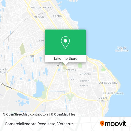 Mapa de Comercializadora Recolecto