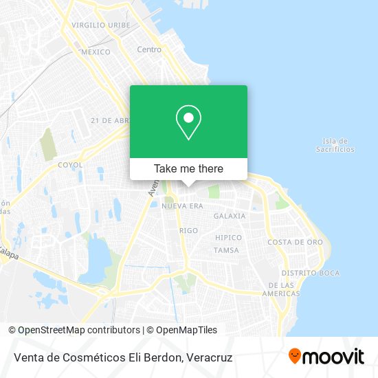 Venta de Cosméticos Eli Berdon map