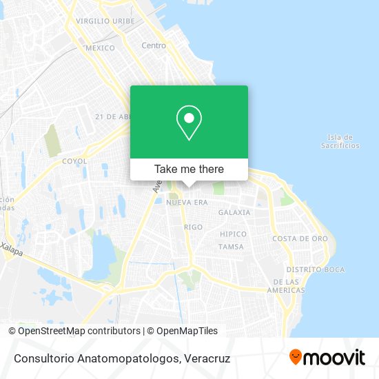 Consultorio Anatomopatologos map