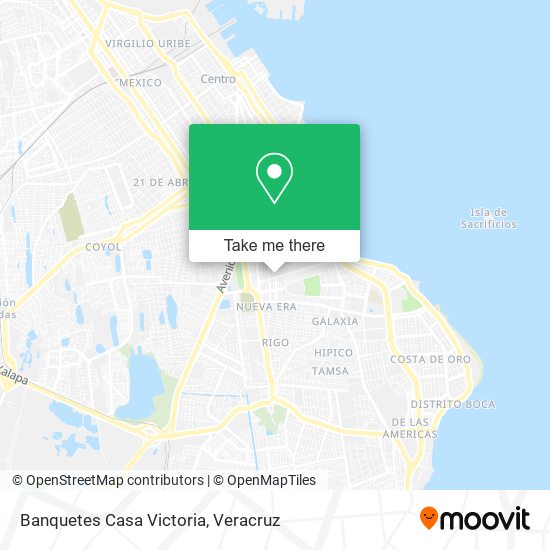 Banquetes Casa Victoria map