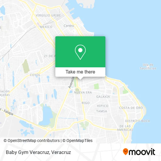 Baby Gym Veracruz map