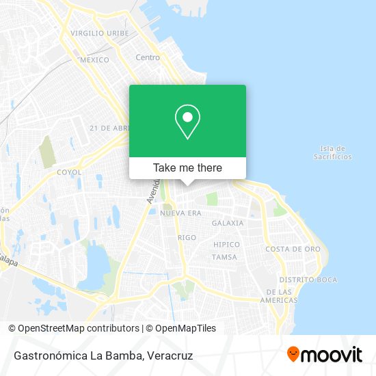 Gastronómica La Bamba map