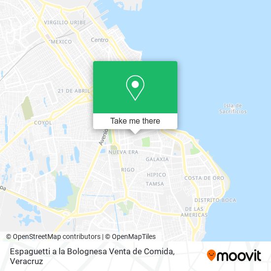Espaguetti a la Bolognesa Venta de Comida map
