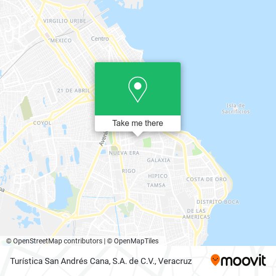 Mapa de Turística San Andrés Cana, S.A. de C.V.