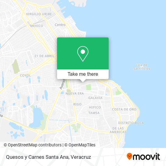 Quesos y Carnes Santa Ana map