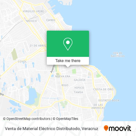 Venta de Material Eléctrico Distributodo map