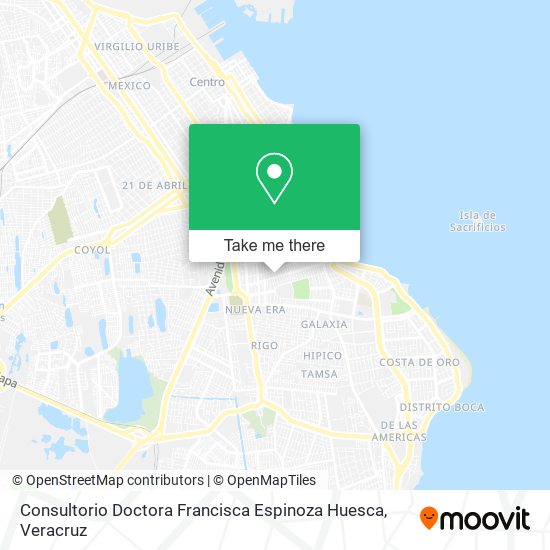 Consultorio Doctora Francisca Espinoza Huesca map