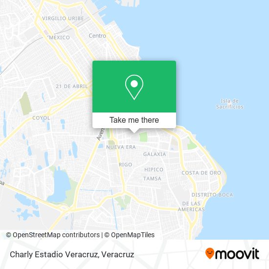Mapa de Charly Estadio Veracruz