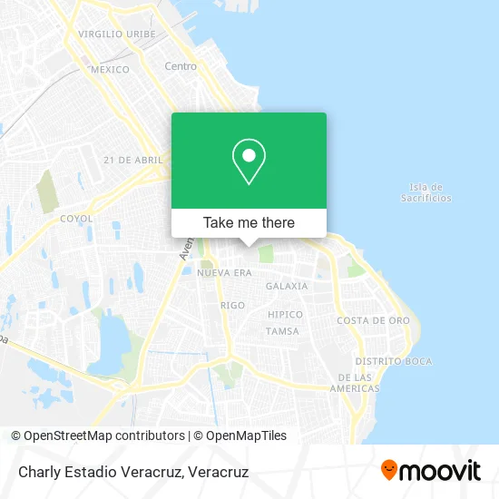Charly Estadio Veracruz map