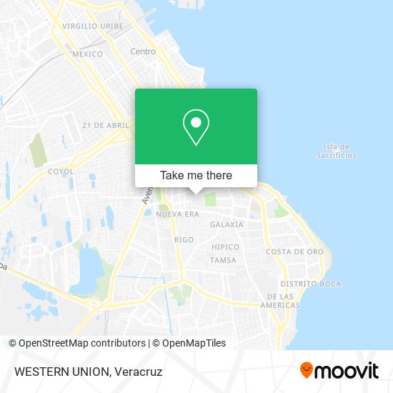 Mapa de WESTERN UNION