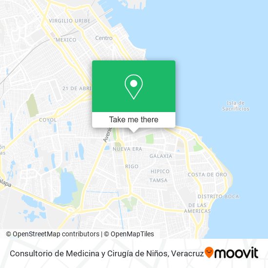 Consultorio de Medicina y Cirugía de Niños map
