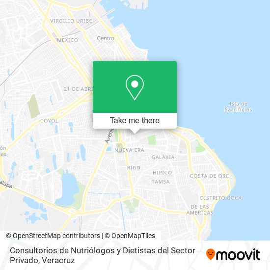 Consultorios de Nutriólogos y Dietistas del Sector Privado map