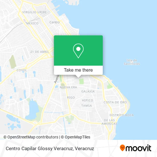 Centro Capilar Glossy Veracruz map