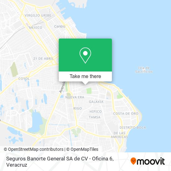 Seguros Banorte General SA de CV - Oficina 6 map