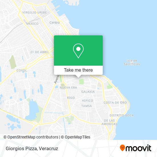 Giorgios Pizza map