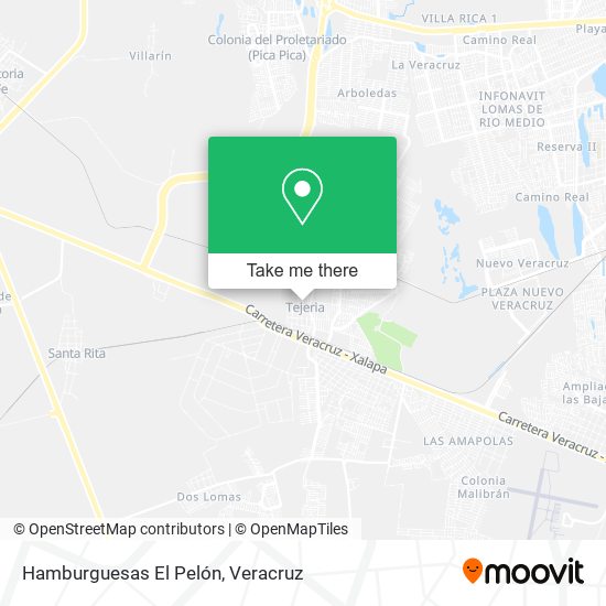 Mapa de Hamburguesas El Pelón