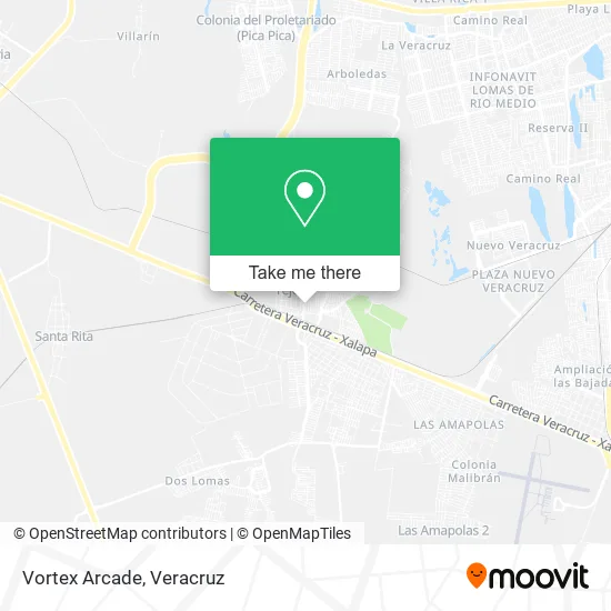 Mapa de Vortex Arcade