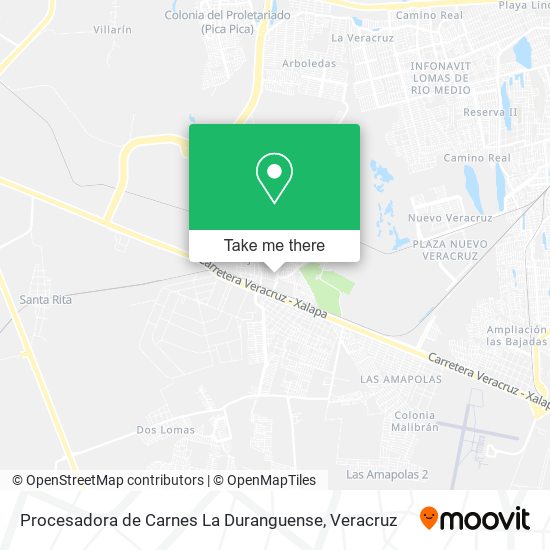 Procesadora de Carnes La Duranguense map