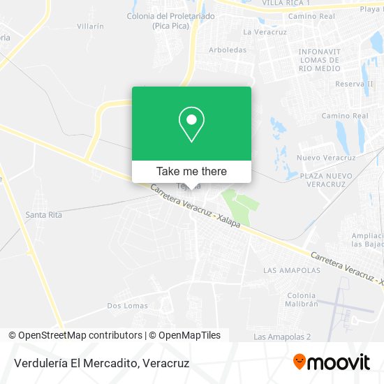 Mapa de Verdulería El Mercadito
