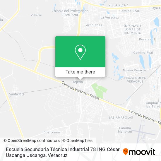 Escuela Secundaria Técnica Industrial 78 ING César Uscanga Uscanga map