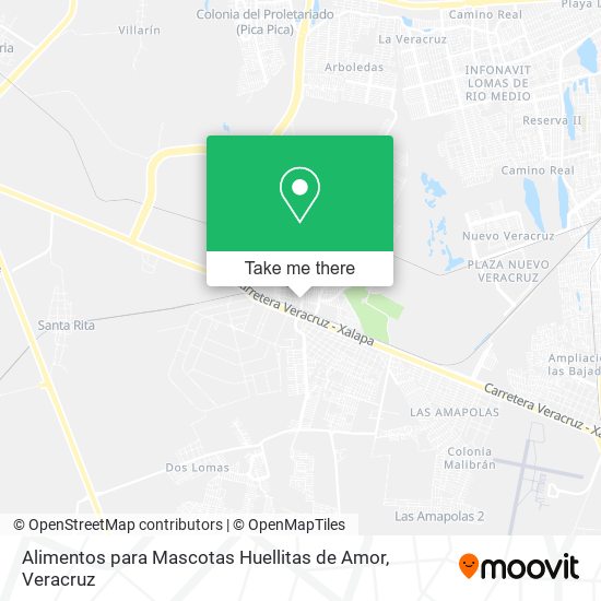 Alimentos para Mascotas Huellitas de Amor map