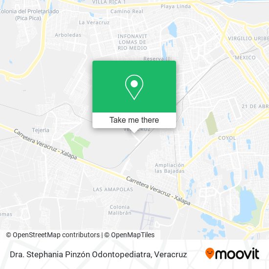 Dra. Stephania Pinzón Odontopediatra map