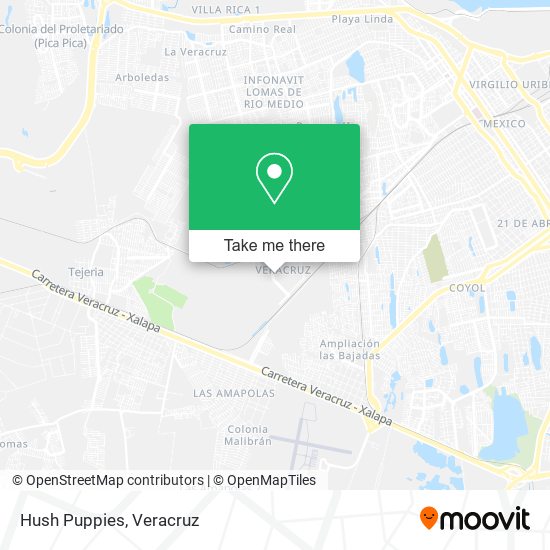 Mapa de Hush Puppies