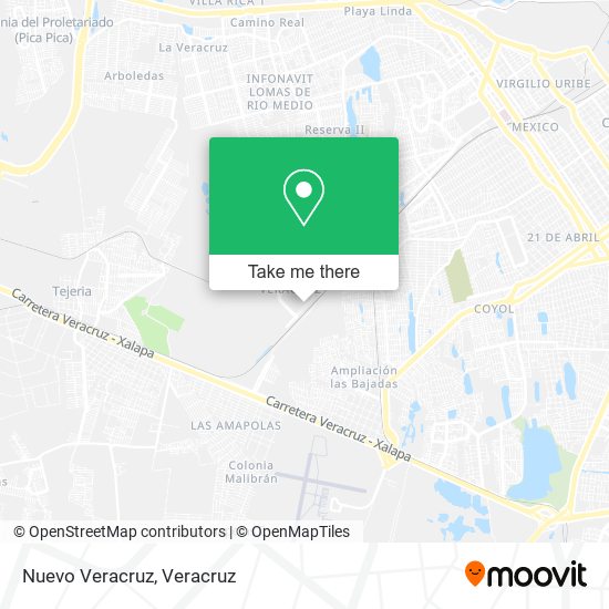 Mapa de Nuevo Veracruz