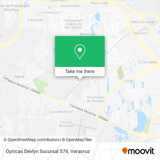 Ópticas Devlyn Sucursal 576 map