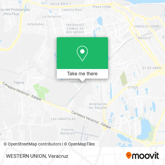 WESTERN UNION map