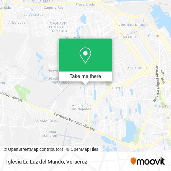 Mapa de Iglesia La Luz del Mundo