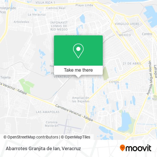 Mapa de Abarrotes Granjita de Ian