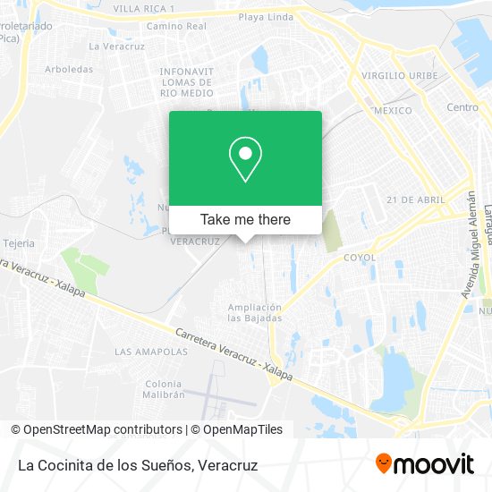 Mapa de La Cocinita de los Sueños