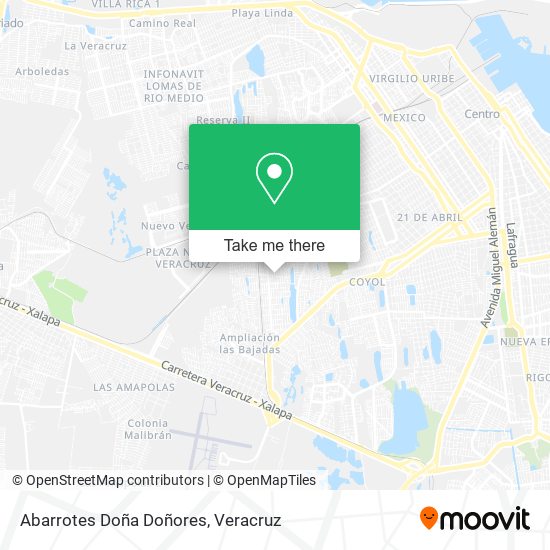 Abarrotes Doña Doñores map